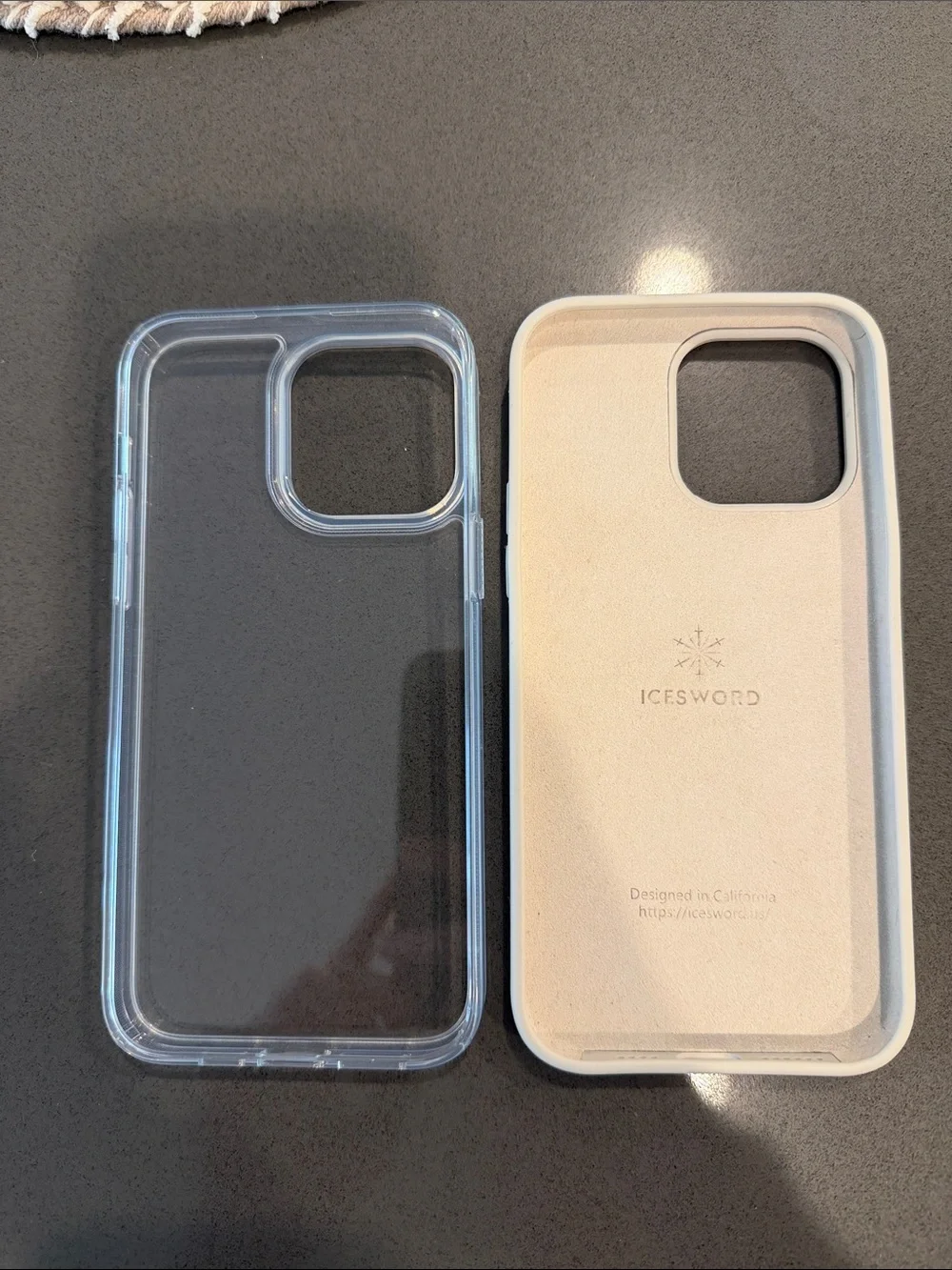 Clear & Cream Protective iPhone Case Duo - 14 Pro Max